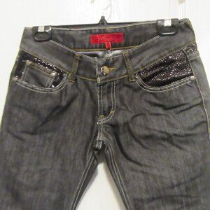 Yes Miss Black Shinny Jeans Size 27